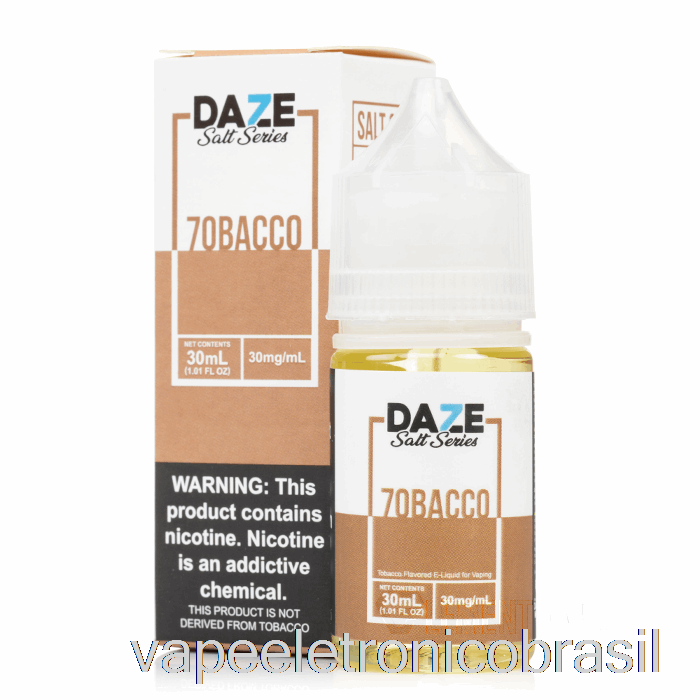 Vape Recarregável 7obacco - 7 Daze Salt - 30ml 50mg